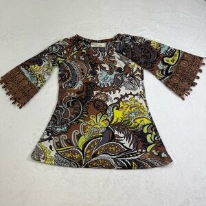 Lady’s World Paisley Bell Sleeve Dress